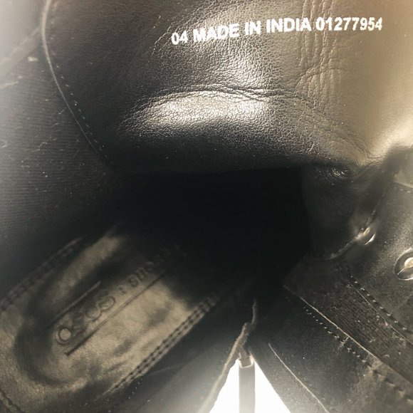 ASOS Retro Glamour Zip/ Lace-up Studded Black Suede Ankle Booties US Sz 6 - Picture 5 of 8